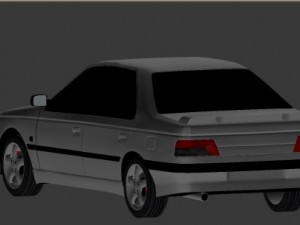 peugeot 405 t16 serie 1993 3D Model
