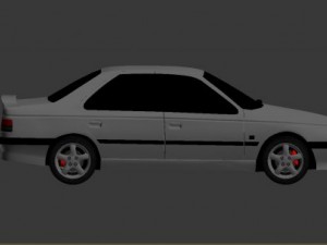 peugeot 405 t16 serie 1993 3D Model