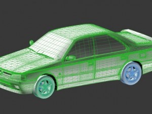 peugeot 405 t16 serie 1993 3D Model