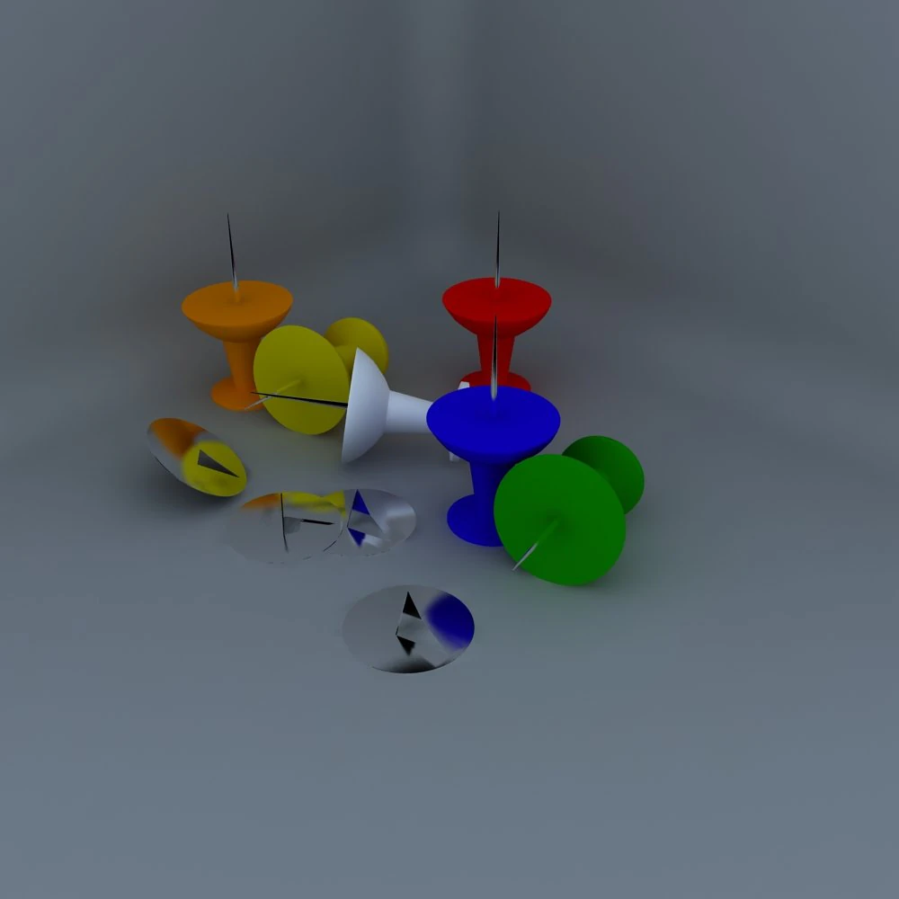 pushpin 3D Model .c4d .max .obj .3ds .fbx .stl .blend 