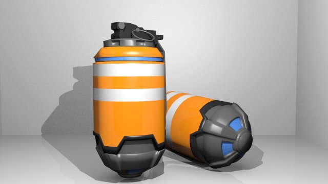 scifi grenade 3D Модель .c4d .max .obj .3ds .fbx .stl .blend 