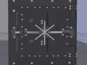 금고 닫힘 3D 모델