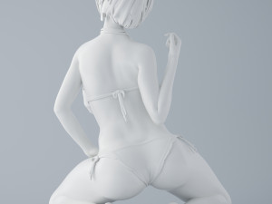 bikini girl 3Dプリントモデル