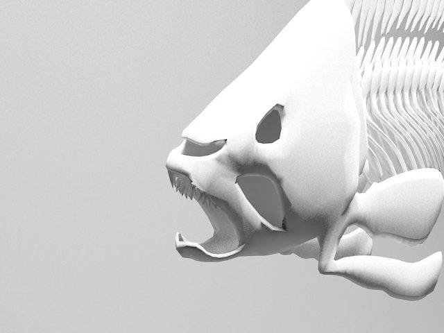 fish skeleton 3D Model