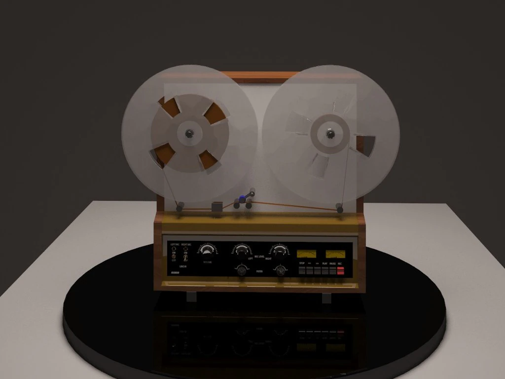 old recorder 3D Model .c4d .max .obj .3ds .fbx .stl .blend