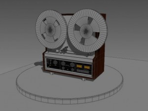 old recorder 3D 모델