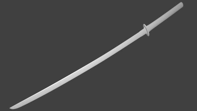 katana Model 3D .c4d .max .obj .3ds .fbx .stl .blend 