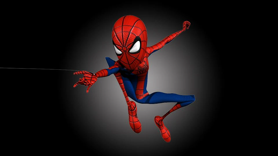 spider boy 3D Model .c4d .max .obj .3ds .fbx .stl .blend 