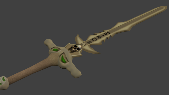 doom sword 3D Model .c4d .max .obj .3ds .fbx .stl .blend 