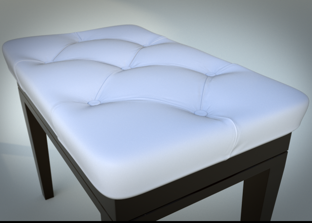 piano bench Model 3D .c4d .max .obj .3ds .fbx .stl .blend 