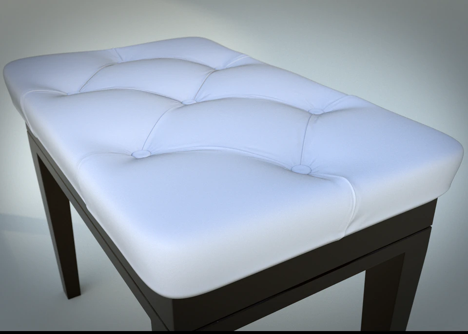 piano bench 3D Model .c4d .max .obj .3ds .fbx .stl .blend 