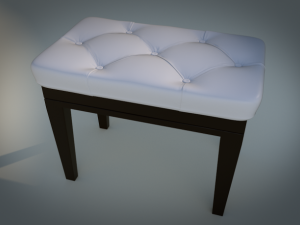 piano bench Model 3D