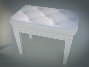 piano bench Model 3D
