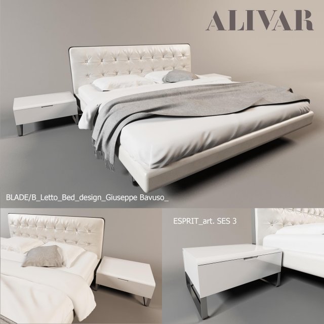 bedalivarblade a 205x221x95 Model 3D .c4d .max .obj .3ds .fbx .stl .blend 