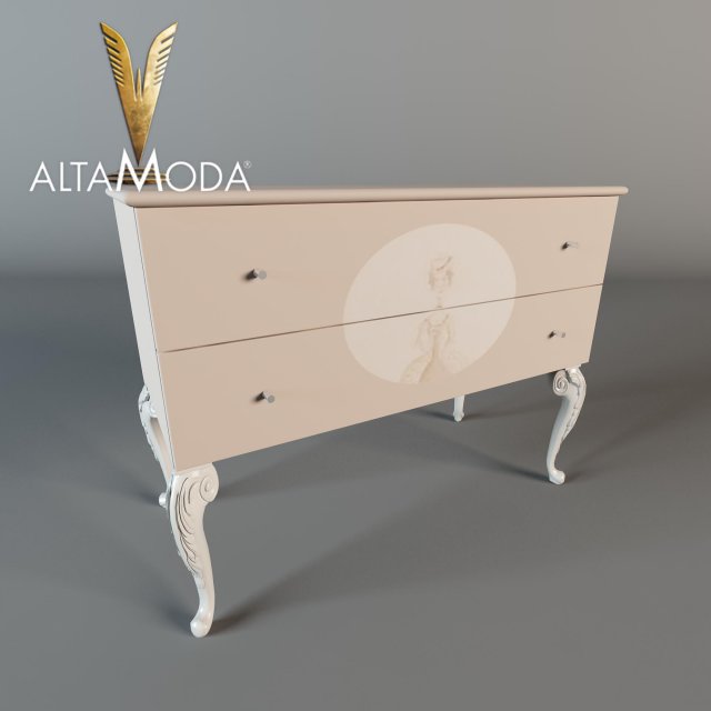 komodaltamodamonnalisa 102x47x79 Modello 3D .c4d .max .obj .3ds .fbx .stl .blend 