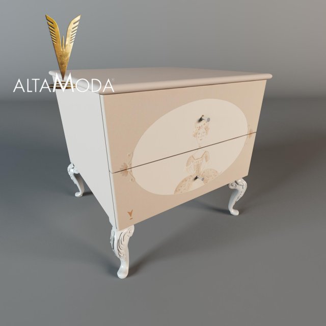 night tablealtamodamonnalisa 64x64x65 3D Model .c4d .max .obj .3ds .fbx .stl .blend 