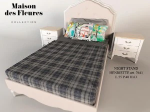 ベッドフリオディールナイトテーブル 3Dモデル