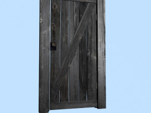old door 3 Model 3D