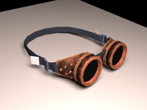 steampunk glasses 3D Model