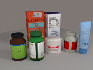 pharmacy products 3D-Modell