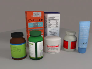 pharmacy products 3D Model