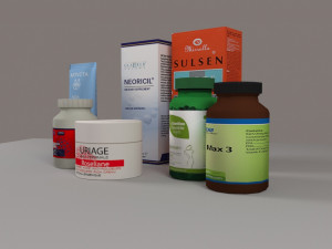 pharmacy products 3D-Modell