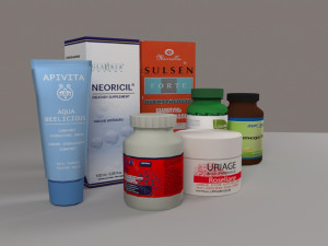 pharmacy products 3D-Modell