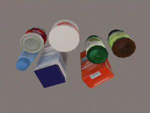 pharmacy products 3D Model