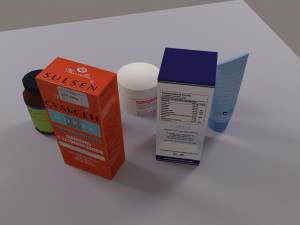 pharmacy products 3D-Modell