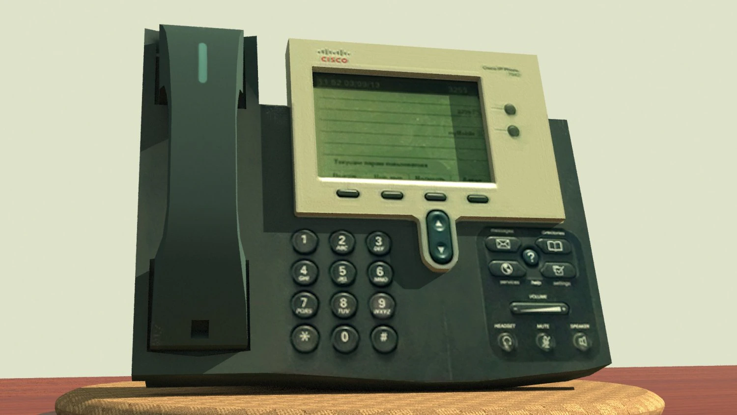 phone cisco 7942 3D Model .c4d .max .obj .3ds .fbx .stl .blend 