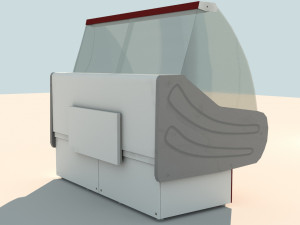 Shop refrigerator 3D-Modell