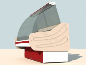 Shop refrigerator 3D-Modell