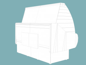 Shop refrigerator 3D-Modell