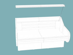 Shop refrigerator 3D-Modell