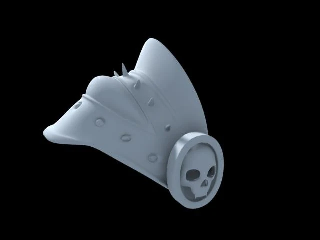 armor for shoulder 3D Model .c4d .max .obj .3ds .fbx .stl .blend