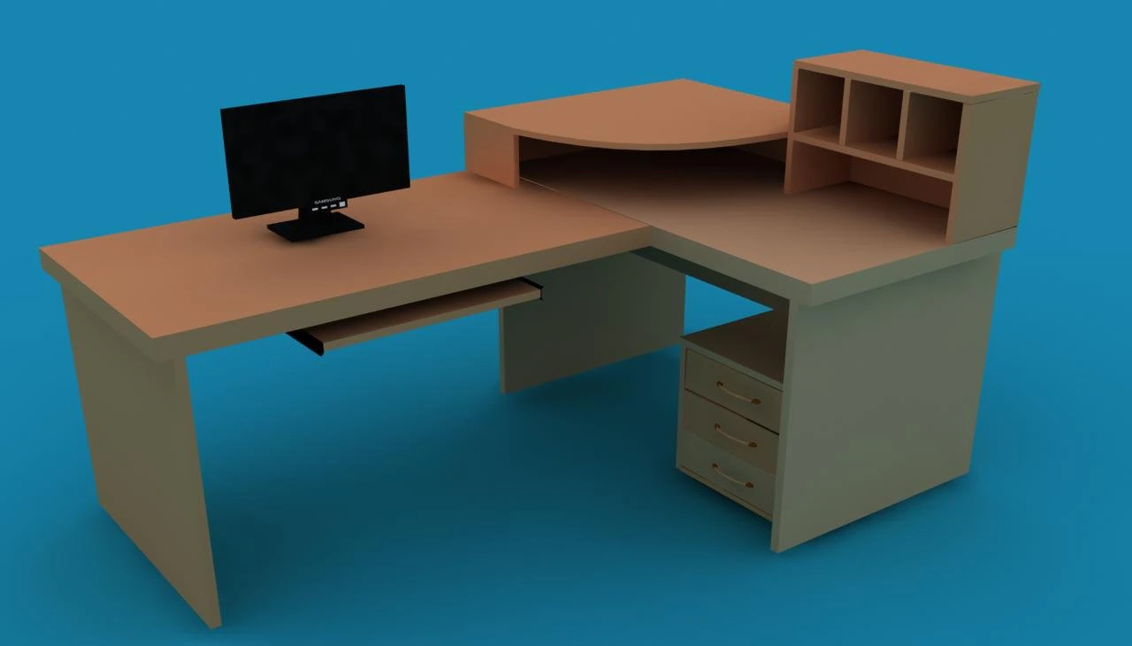 desk 3D Model .c4d .max .obj .3ds .fbx .stl .blend 