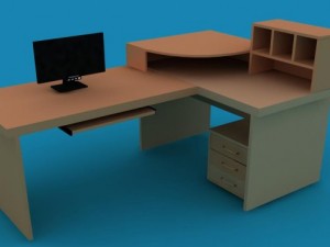 desk Model 3D