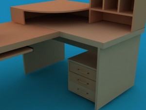 desk Model 3D