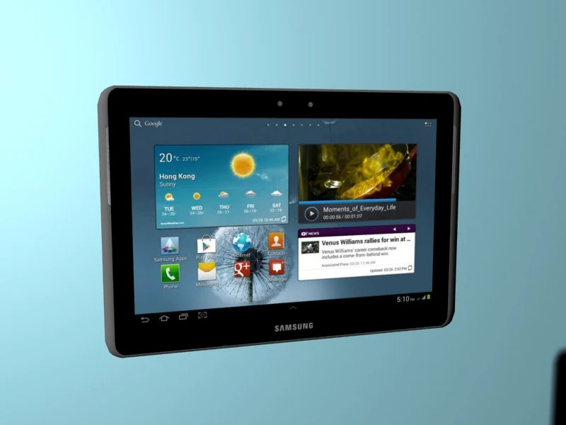 tablet samsung galaxy tab 2 3D Model .c4d .max .obj .3ds .fbx .stl .blend