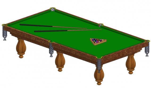 billiards 3D Model .c4d .max .obj .3ds .fbx .stl .blend 