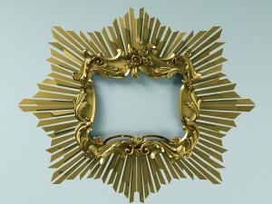 gold rama Modelo 3D
