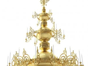 झाड़ फ़ानूस 3D मॉडल