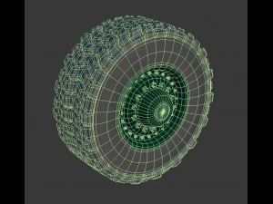 पहिया 3D मॉडल