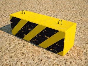 low poly models for games barrels pallets military crates concrete block 3D Model