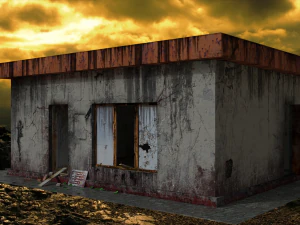 सर्वनाशकारी दुनिया में बियर बार 3D मॉडल