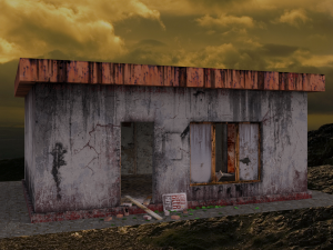 beer bar in the apocalyptic world 3D Model
