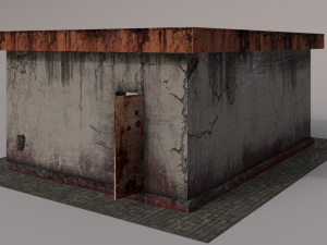 beer bar in the apocalyptic world 3D Model