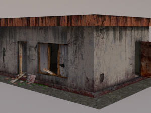 beer bar in the apocalyptic world 3D Model