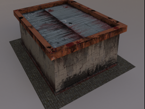 beer bar in the apocalyptic world 3D Model