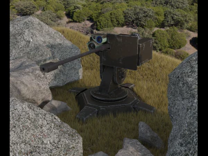 लड़ाकू स्वचालित बुर्ज 3D मॉडल